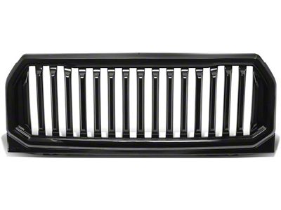 Grill; Badgeless Fence Style; Black (15-17 F-150)