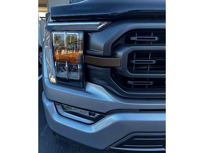 Grille Accent Trim; Domed Carbon Fiber (21-23 F-150 XL, XLT)