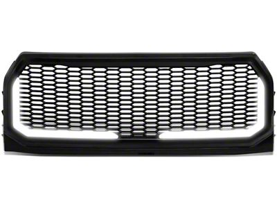 Honeycomb Upper Replacement Grille; Black (15-17 F-150, Excluding Raptor)