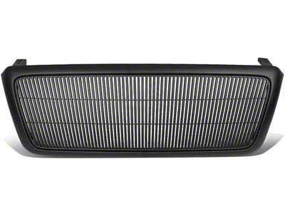 Grille; Vertical Fence Style; Black (04-08 F-150)