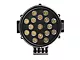 Grille Guard with 7-Inch Black Round LED Lights; Black (09-14 F-150, Excluding Raptor)