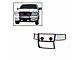 Grille Guard with 7-Inch Red Round LED Lights; Black (04-08 F-150)
