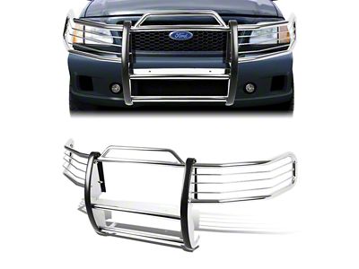 Grille Guard; Chrome (97-98 F-150)