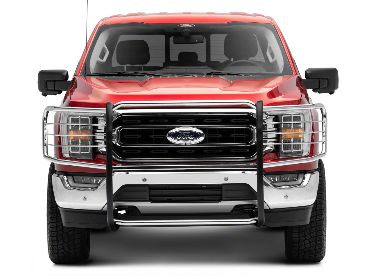 F-150 Grille Guard; Stainless Steel (21-23 F-150, Excluding PowerStroke ...