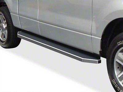 H-Style Running Boards; Black (04-08 F-150 Regular Cab)