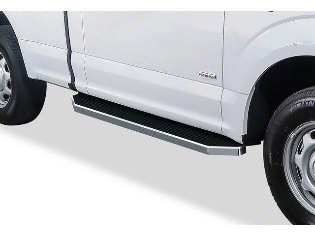 H-Style Running Boards; Polished (15-24 F-150 Regular Cab)