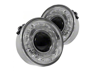 Halo Projector Fog Lights; Clear (06-10 F-150, Excluding Raptor)