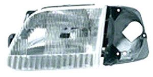 Replacement Halogen Headlight; Chrome Housing; Clear Lens; Driver Side (97-03 F-150)