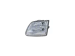 Replacement Halogen Headlight; Chrome Housing; Clear Lens; Driver Side (97-03 F-150)