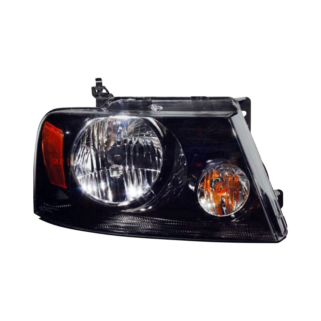 CAPA Replacement Halogen Headlight; Black Housing; Clear Lens; Passenger Side (06-08 F-150)