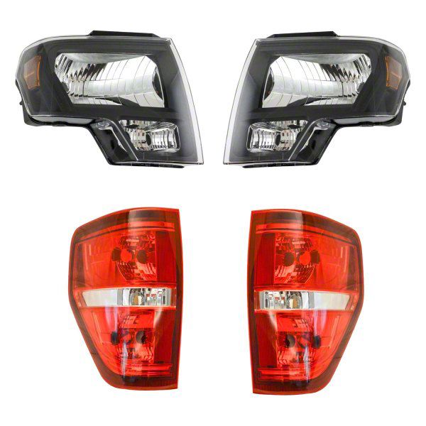 F150 Halogen Headlights and Tail Light Set (0914 F150 w/ Factory
