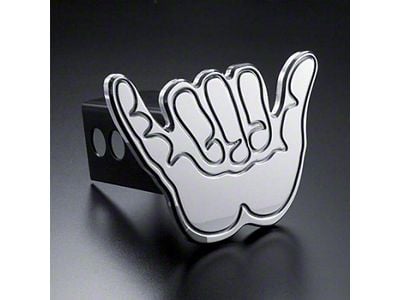 Hang Loose Hitch Cover; Polished (Universal; Some Adaptation May Be Required)