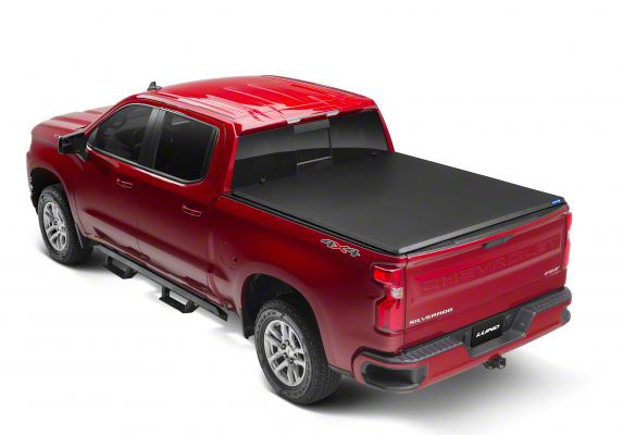 Hard Fold Tonneau Cover; Black (21-24 F-150)
