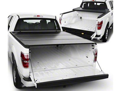 Hard Tri-Fold Style Tonneau Cover; Black (04-14 F-150 Styleside w/ 5-1/2-Foot Bed)