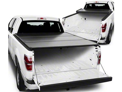 Hard Tri-Fold Style Tonneau Cover; Black (04-14 F-150 Styleside w/ 6-1/2-Foot Bed)