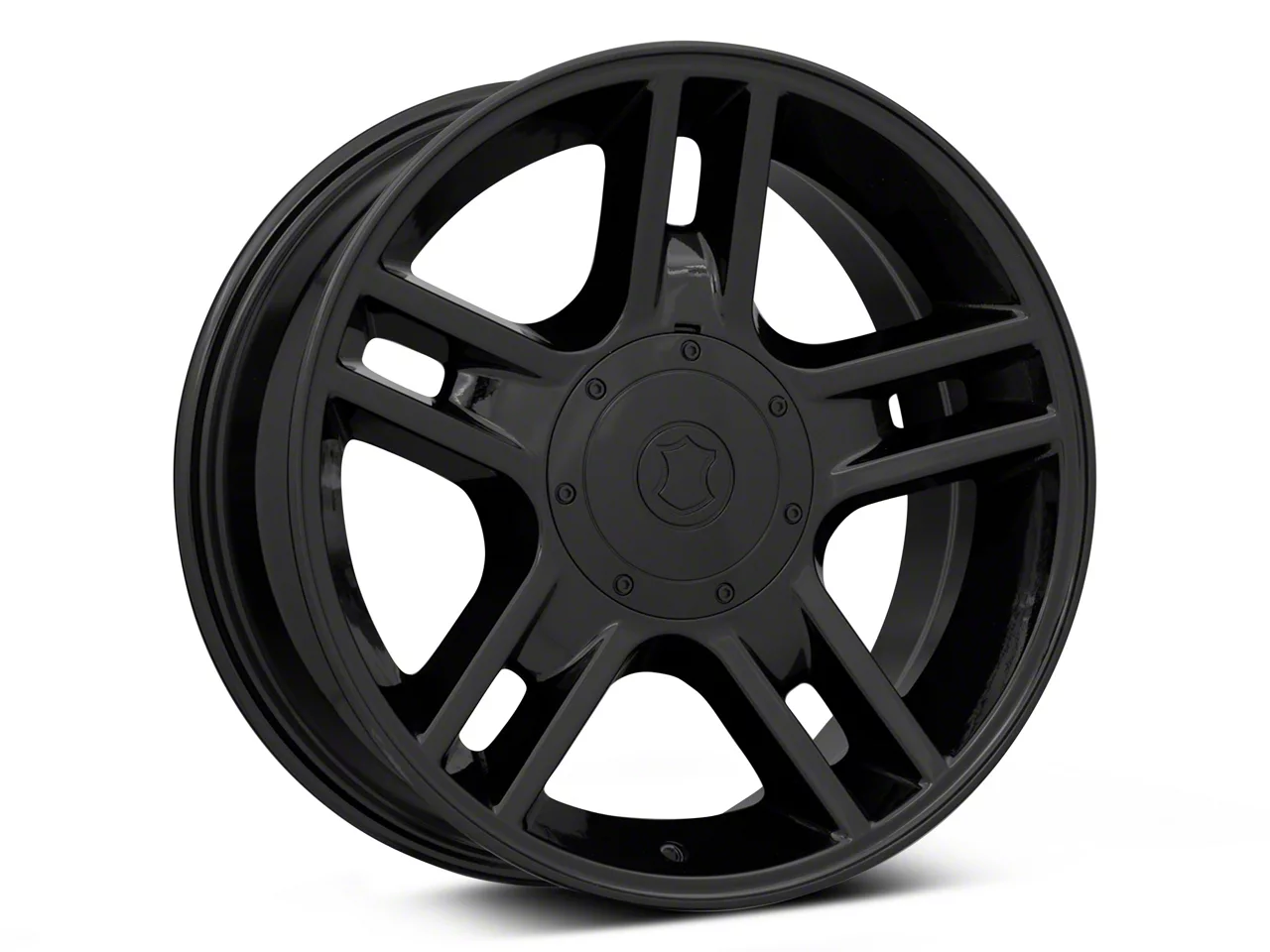 Harley Davidson Style Black 5-Lug Wheel; 20×9; 14mm Offset (97-03 F-150)