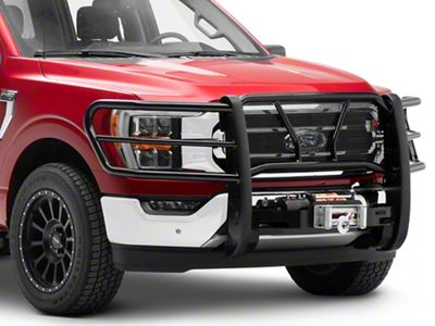 Westin HDX Winch Mount Grille Guard; Black (21-23 F-150, Excluding Raptor & Platinum)