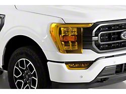Headlight Covers; Transparent Yellow (21-23 F-150, Excluding Raptor)
