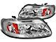 LED DRL Halo Projector Headlights; Chrome Housing; Clear Lens (97-03 F-150)