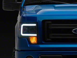 FOR FORD 2009-2014 F-150 BLACK LED BAR PROJECTOR HEADLIGHTS - Foto 10