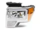 LED Projector Headlights; Chrome Housing; Clear Lens (09-14 F-150 w/ Factory Halogen Headlights)