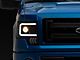 LED DRL Projector Headlights with Clear Corner Lights; Black Housing; Clear Lens (09-14 F-150 w/ Factory Halogen Headlights)