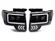LED DRL Projector Headlights with Clear Corner Lights; Black Housing; Clear Lens (09-14 F-150 w/ Factory Halogen Headlights)