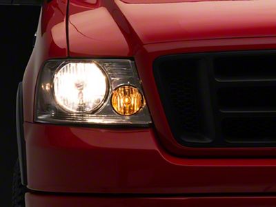 Factory Style Headlights with Clear Corner Lights; Chrome Housing; Clear Lens (04-08 F-150)