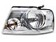 Factory Style Headlights with Clear Corner Lights; Chrome Housing; Clear Lens (04-08 F-150)