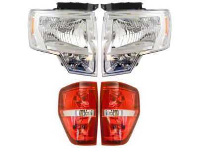 Headlight and Tail Light Set (09-14 F-150 w/ Factory Halogen Headlights)