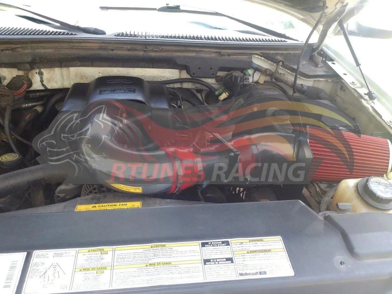 Tubo De Admisión De Aluminio Con Escudo Térmico Y Acabado Arrugado Para Ford Expedition Y F150 V8 2007-2014