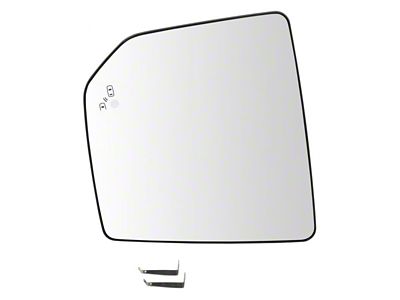 Heated Blind Spot Detection Mirror Glass; Driver Side (15-17 F-150)