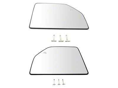 Heated Upper Towing Mirror Glass; Driver and Passenger Side (15-17 F-150)
