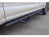 Hex Cast Series Side Step Bars without Mounting Brackets; Textured Black (15-26 F-150 SuperCrew)
