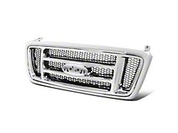 Honeycomb Mesh Style Upper Replacement Grille; Chrome (04-08 F-150)
