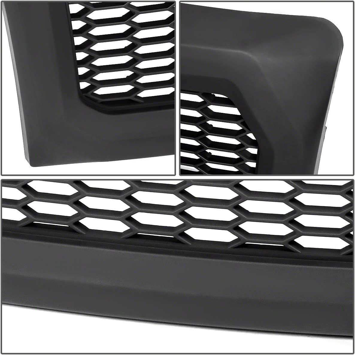 thumbnail image 2 of Autoparts360 Mesh Front Bumper Upper Grille For 2009-2014 Ford F-150 Pickup – Gloss Black ABS Plastic 2 of 6