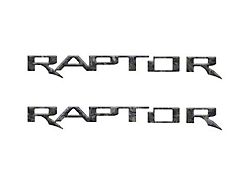 Hood Cowl Letter Inserts; Forged Carbon Fiber (21-25 F-150 Raptor)