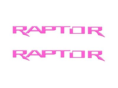 Hood Cowl Letter Inserts; Hot Pink (21-25 F-150 Raptor)