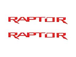 Hood Cowl Letter Inserts; Race Red (21-25 F-150 Raptor)