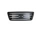 Horizontal Upper Replacement Grille; Matte Black (04-08 F-150)
