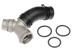 HVAC Heater Hose Assembly with Coolant Tee and Radiator Hose O-Ring Kit; From Thermostat Housing to Water Outlet (11-18 5.0L F-150)