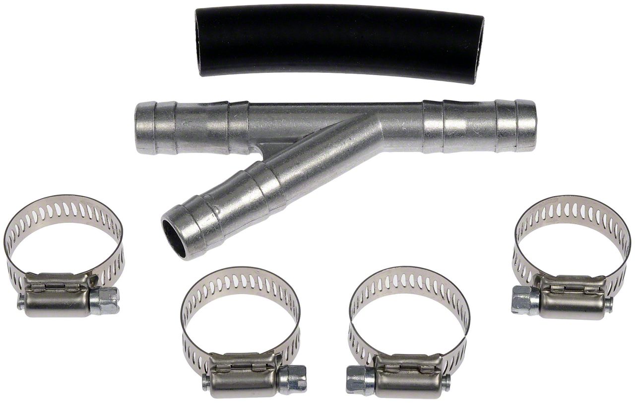 F150 HVAC Heater Hose Repair Kit; Aluminum (1114 3.5L EcoBoost F150)