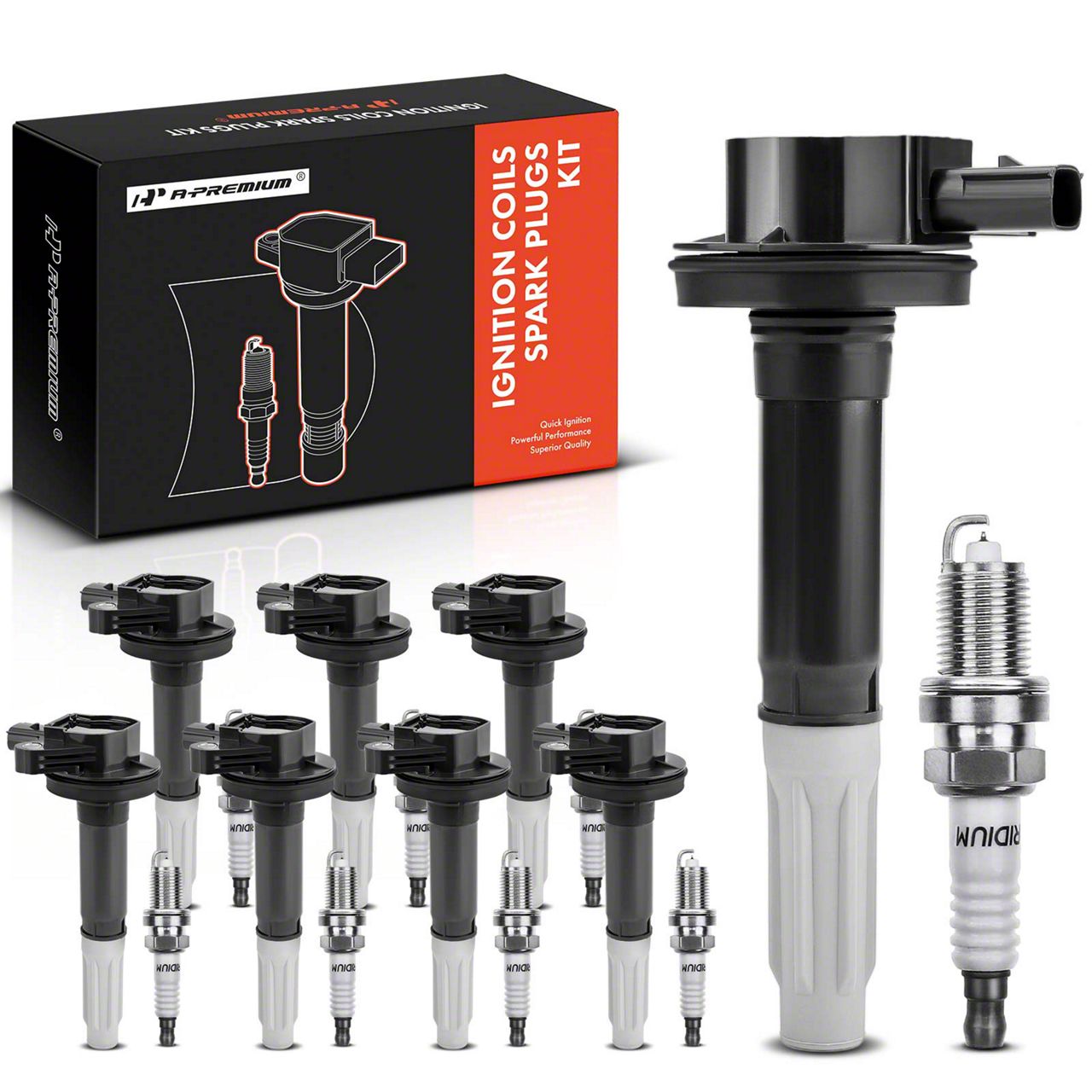 thumbnail image 2 of 6 ADP Ignition Coils + 6 Iridium Spark Plugs Kit For Ford F-150, Flex, Lincoln MKS MKT 2 of 5