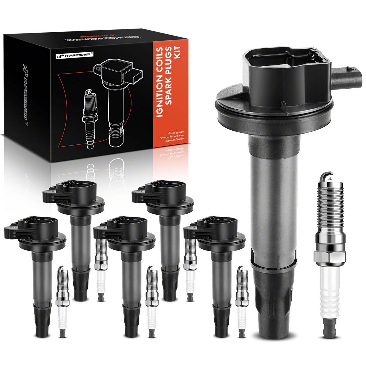 Motorcraft Iridium Spark Plug & Ignition Coil Set – For Ford F-150 3.5L V6 EcoBoost & More