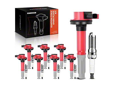 8 Pack Coils And Ngk Spark Plugs 8-Pack Ignition Coils &amp; NGK Spark Plugs For Ford 4.6L V8 (Mustang, F-150, Explorer) AA Auto Parts Ignition Set