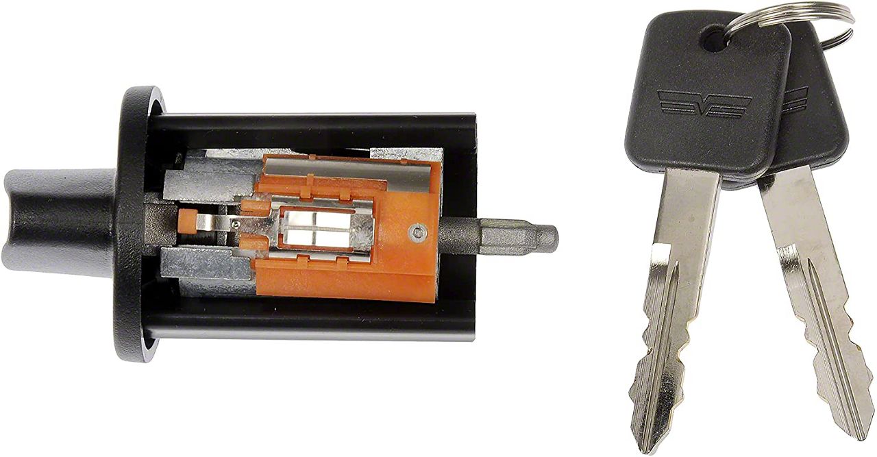 1998-2007 FORD F-250 F-350 PICKUPS IGNITION LOCK CYLINDER 2 KEYS USED OEM UIL201