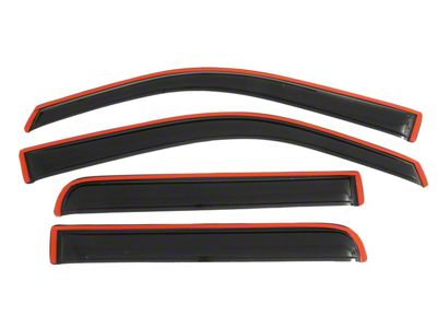 In-Channel Ventvisor Window Deflectors; Front and Rear; Dark Smoke (09-14 F-150 SuperCrew)