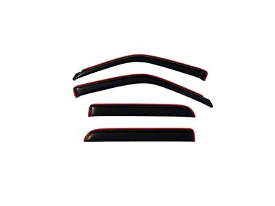 In-Channel Ventvisor Window Deflectors; Front and Rear; Dark Smoke (01-03 F-150 SuperCrew)