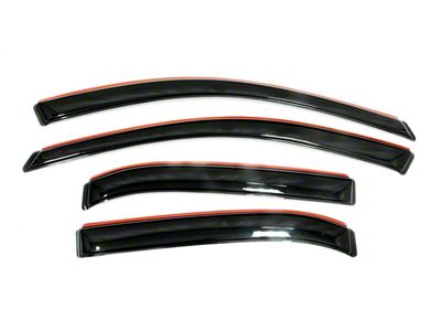 In-Channel Ventvisor Window Deflectors; Front and Rear; Dark Smoke (15-25 F-150 SuperCab)