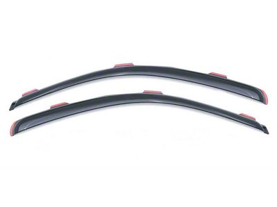 In-Channel Ventvisor Window Deflectors; Front; Dark Smoke (15-25 F-150 Regular Cab)